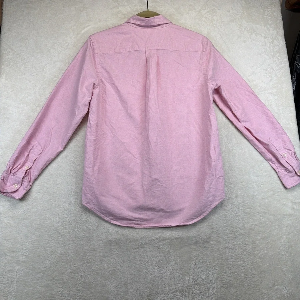 Ralph Lauren Boys Oxford Shirt Pink Long Sleeve Button Down Large 14-16